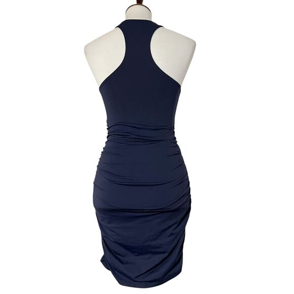 Aritzia Babaton Contour Women's‎ Ruched Racer Sleeveless Mini Dress Size S - Picture 5 of 11